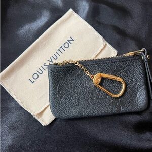 Black LV key pouch, brand new